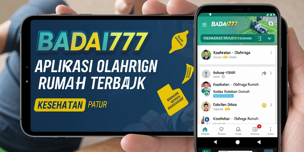 Tampilan antarmuka pengguna aplikasi Olahraga Rumah BADAI777.