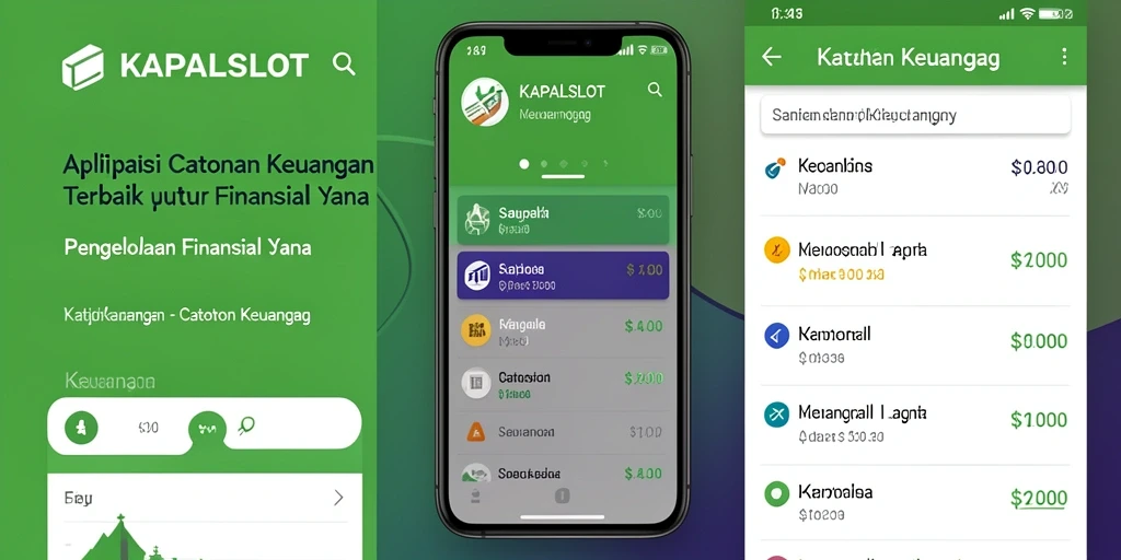 Antarmuka KAPALSLOT yang informatif dan mudah digunakan untuk Catatan Keuangan.